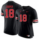 Men's Ohio State Buckeyes #18 Jonathon Cooper Blackout Nike NCAA College Football Jersey Limited KBI8244HV